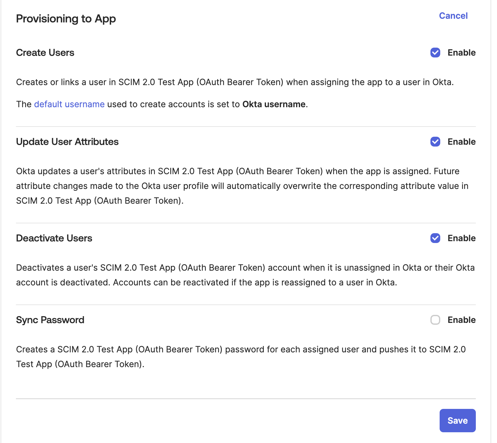 Ensure the users are properly provisioned with these settings. Ensure the users are properly provisioned with these settings.